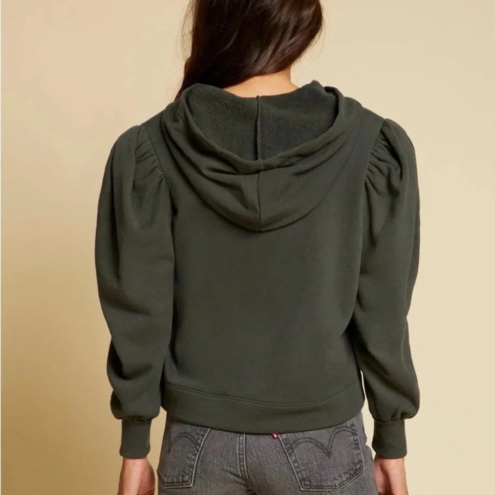 Nation LTD Davina Puff Sleeve Hooded Sweatshirt - Picture 3 of 8